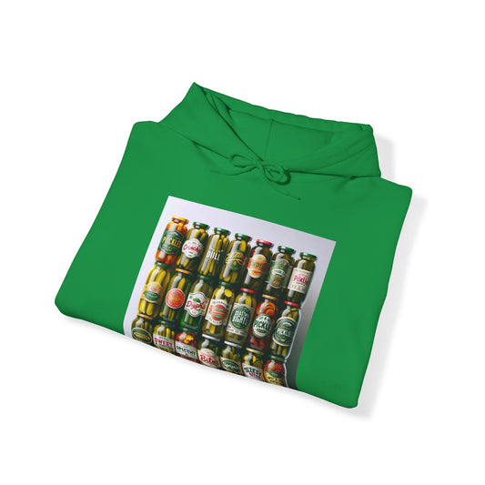 Green Pickle Jar Hoodie - Readable Apparel
