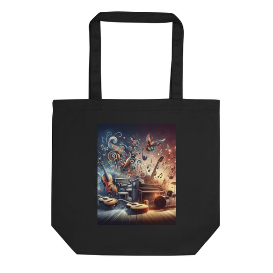 Music Instrument Theme Eco Tote Bag - Readable Apparel