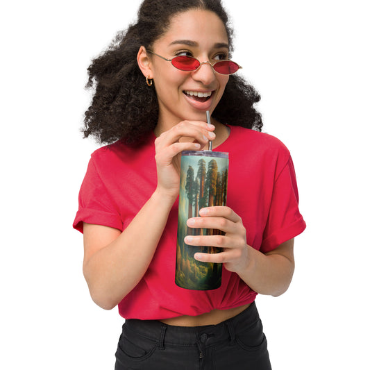 Redwood Tree Themed Stainless steel tumbler - Readable Apparel