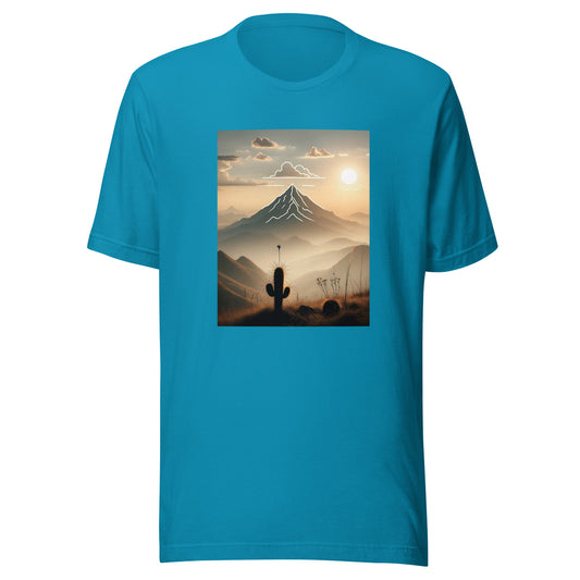 Sunset in Mountain Unisex t-shirt - Readable Apparel