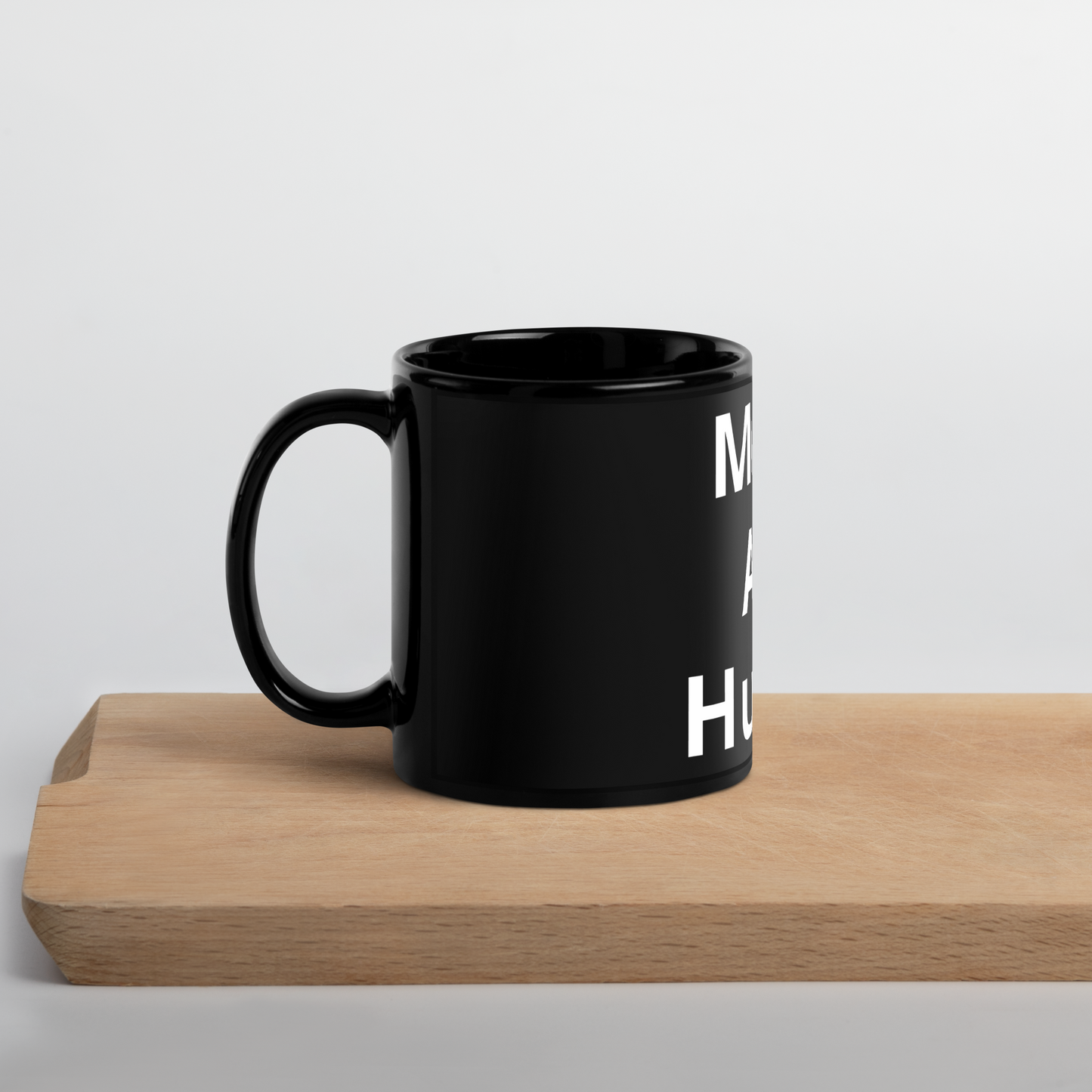 Moms Are Human Black Glossy Mug - Readable Apparel