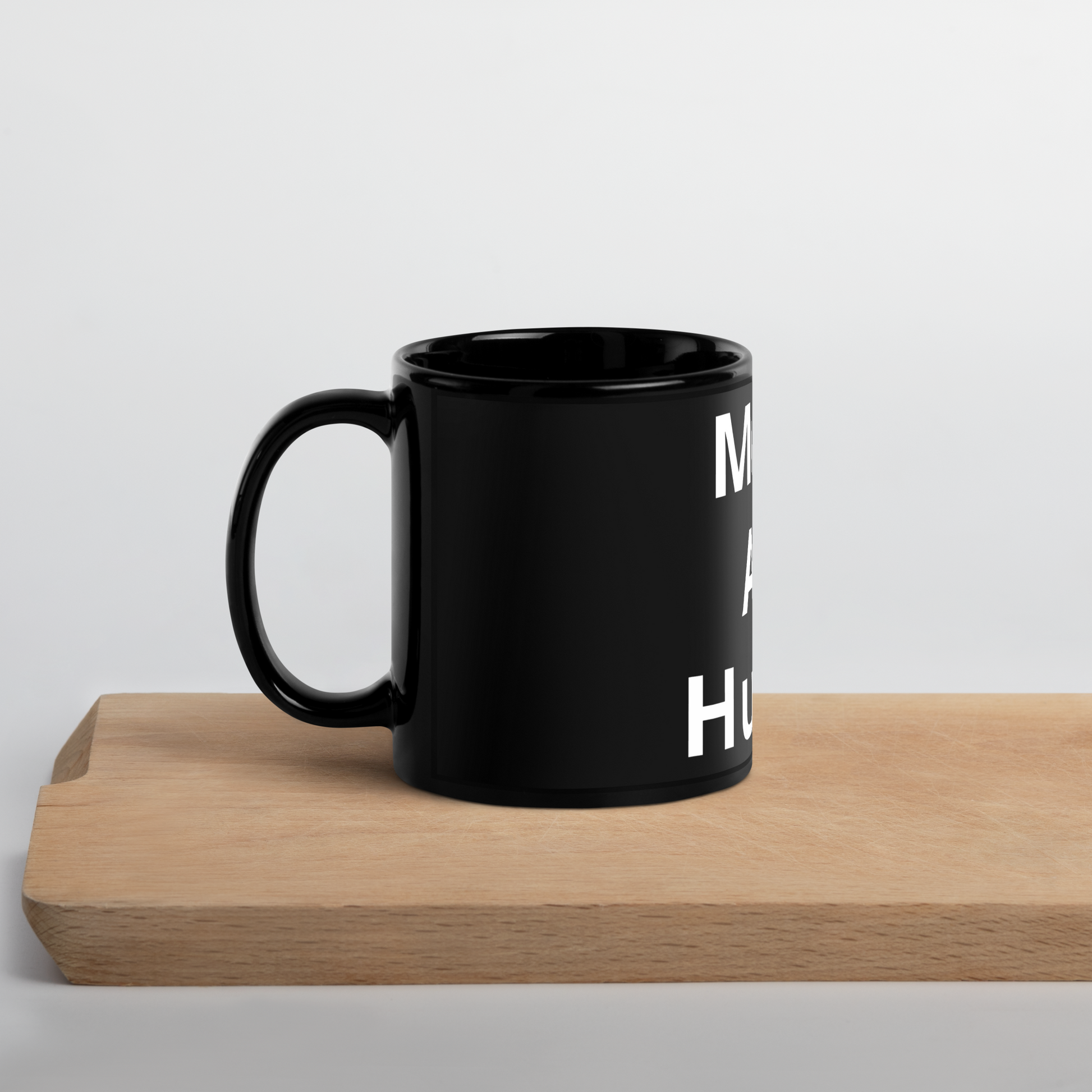 Moms Are Human Black Glossy Mug - Readable Apparel