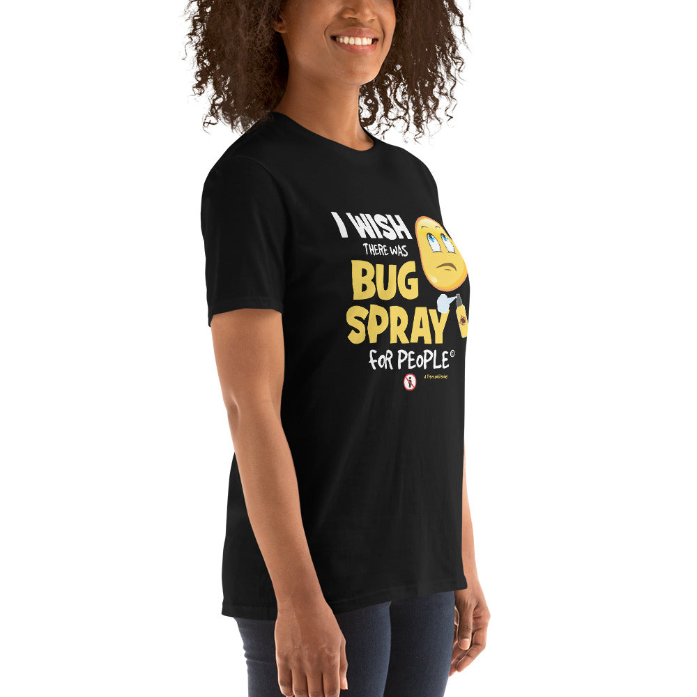 Bug Spray For People Black Short-Sleeve Unisex T-Shirt - Readable Apparel